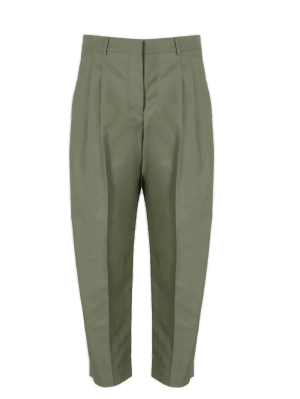 Stella McCartney Pleated Cropped Trousers