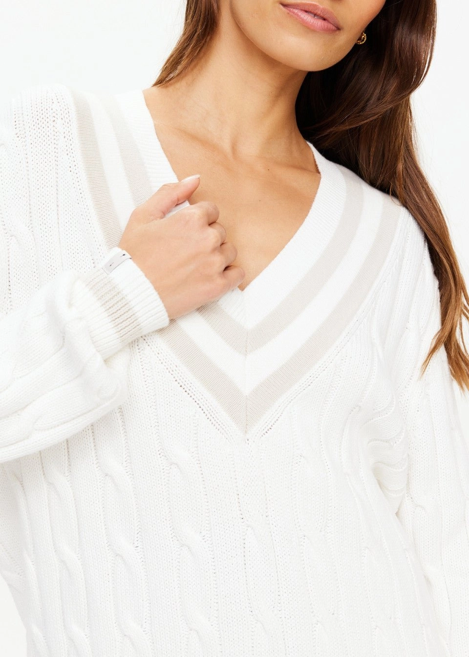 The Upside - Louie Knitted Sweater in Off White
