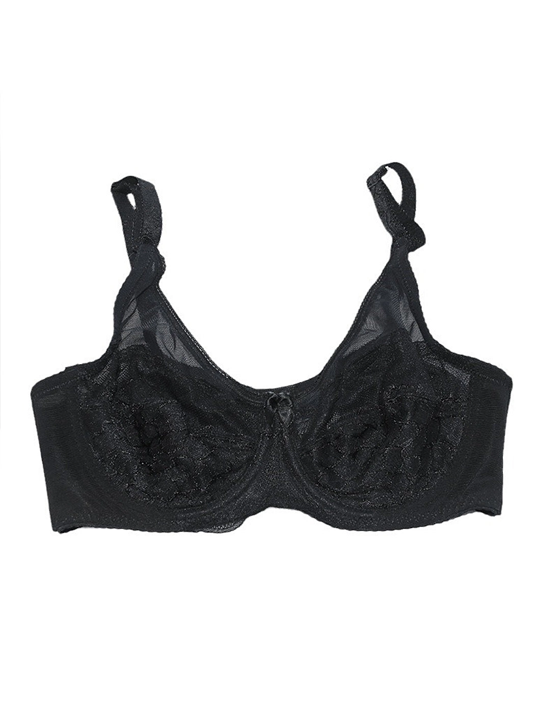 V-neck Ultra-thin Lace Underwire Bra