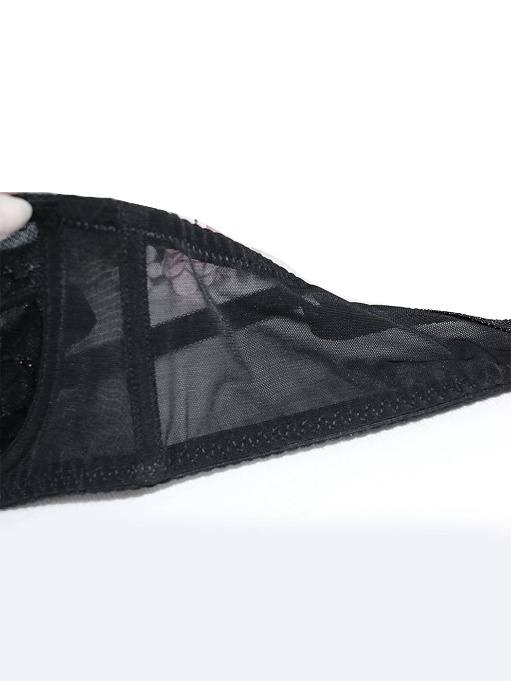 V-neck Ultra-thin Lace Underwire Bra