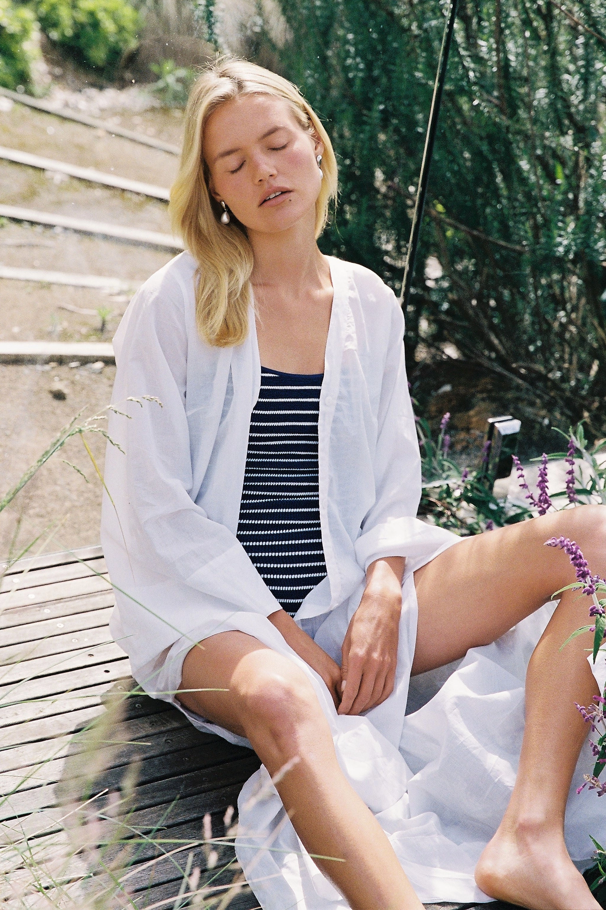 Vera Cover-Up - Cotton Voile - White