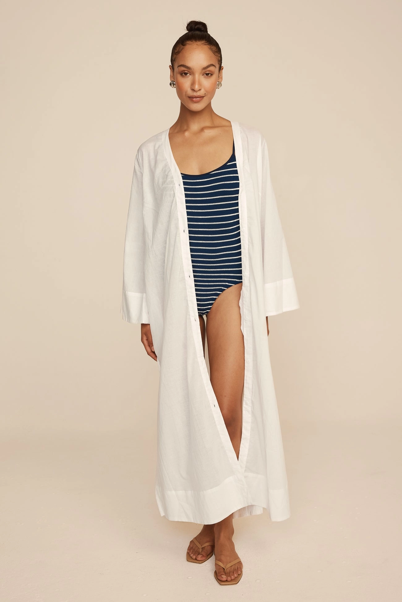 Vera Cover-Up - Cotton Voile - White