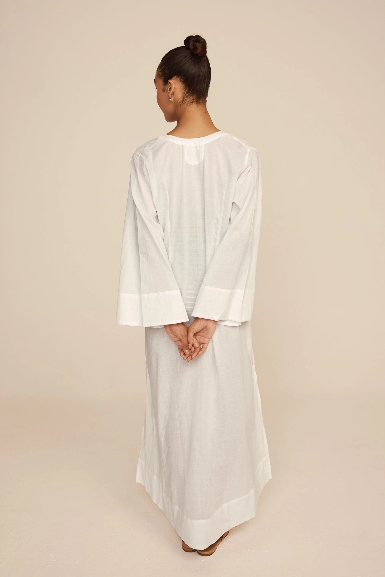 Vera Cover-Up - Cotton Voile - White