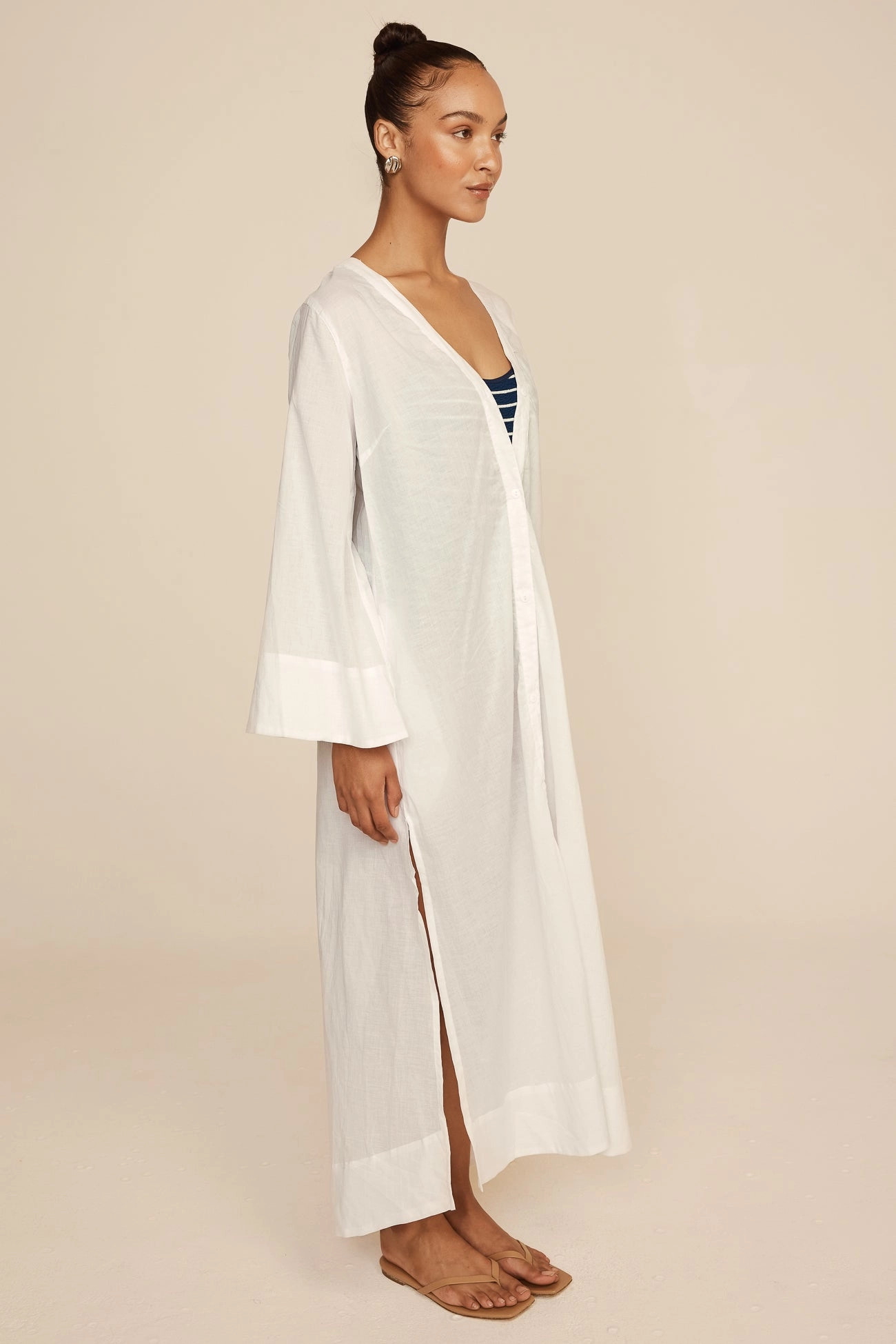 Vera Cover-Up - Cotton Voile - White