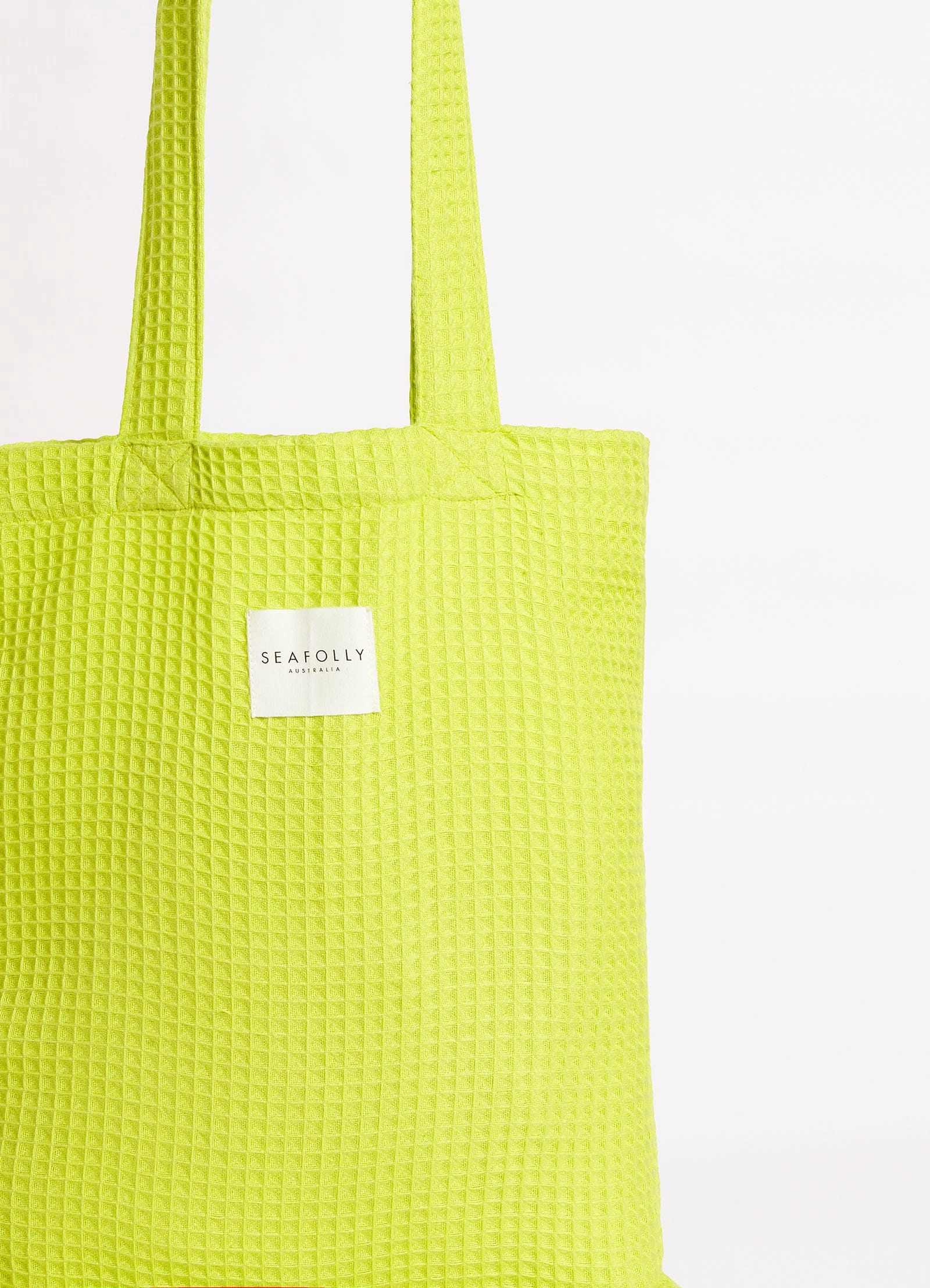 Waffle Towel & Tote Set - Wild Lime