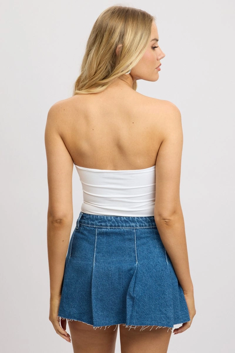 White Supersoft Bandeau bodysuit