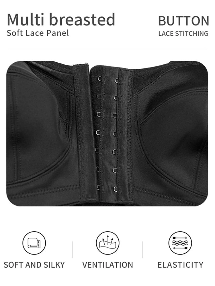 Women's Front Closure Wireless Back Support Bra