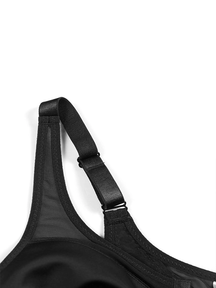 Women's Front Closure Wireless Back Support Bra