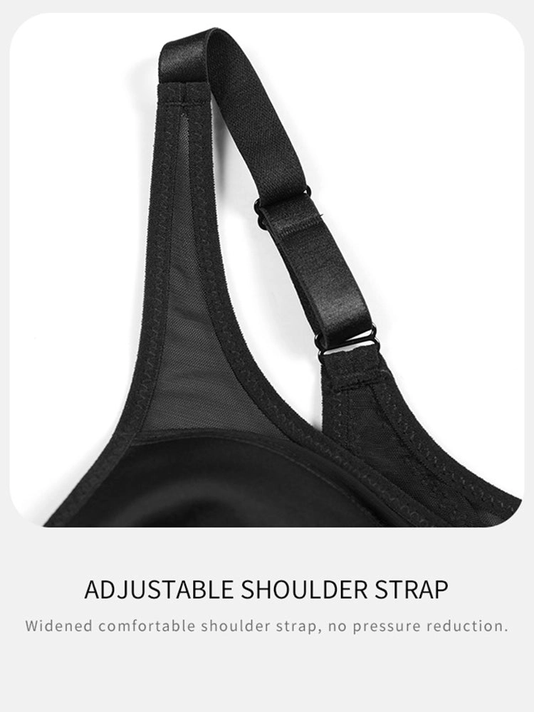 Women's Front Closure Wireless Back Support Bra