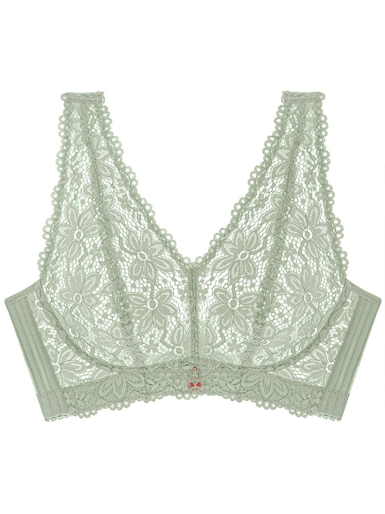 Women's Lace Floral Breathable Non-padded Bras