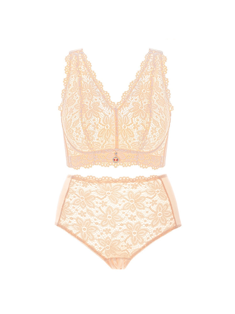 Women's Lace Floral Breathable Non-padded Bras