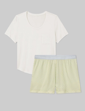 Women's Second Skin Sleep Pocket Tee & Short Set
