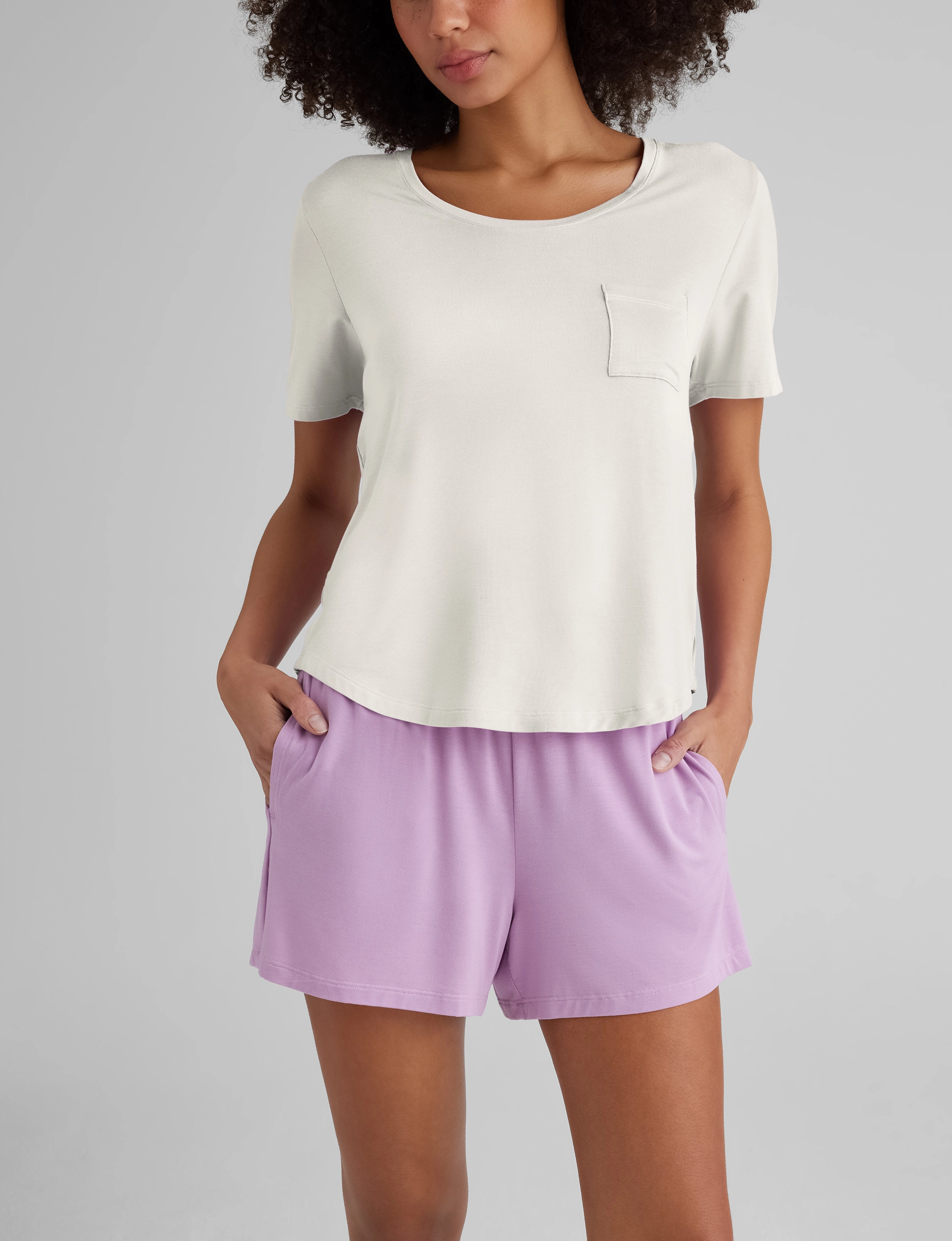 Women's Second Skin Sleep Pocket Tee & Short Set