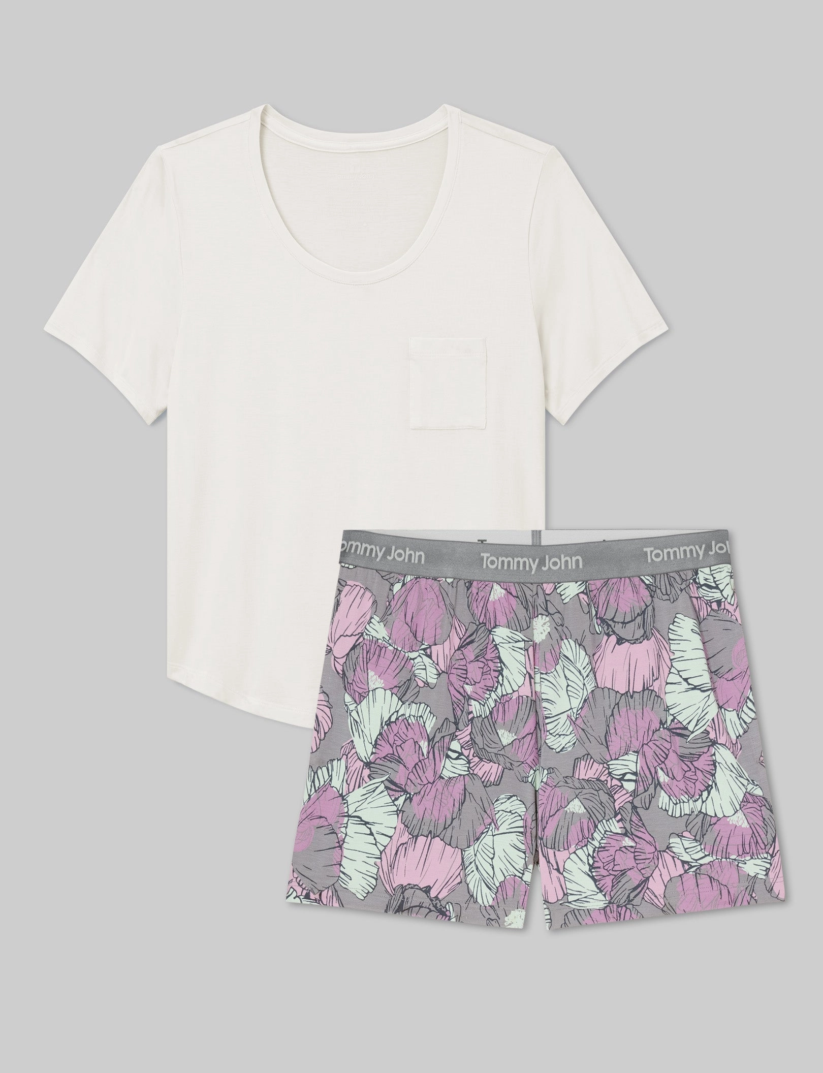 Women's Second Skin Sleep Pocket Tee & Short Set