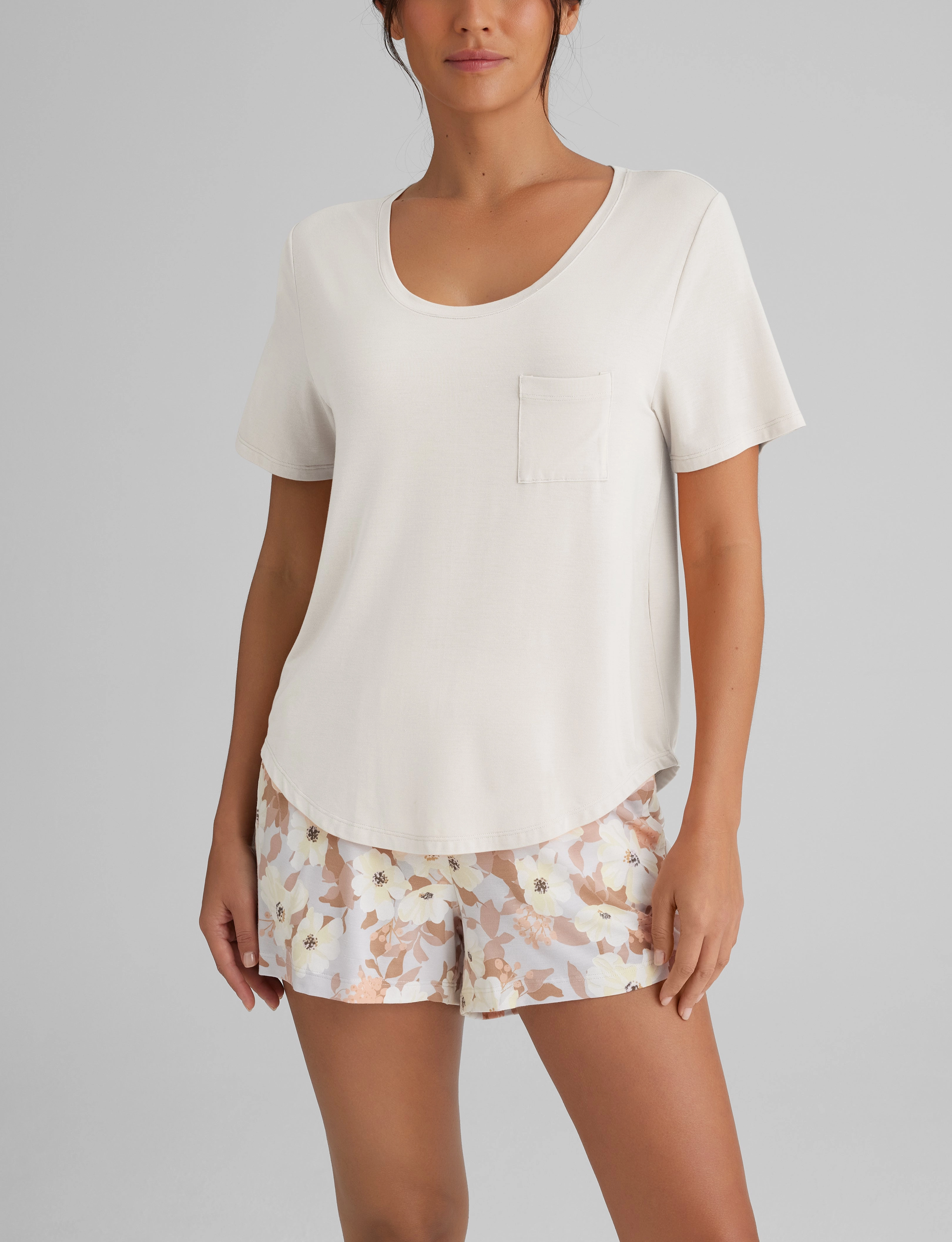Women's Second Skin Sleep Pocket Tee & Short Set