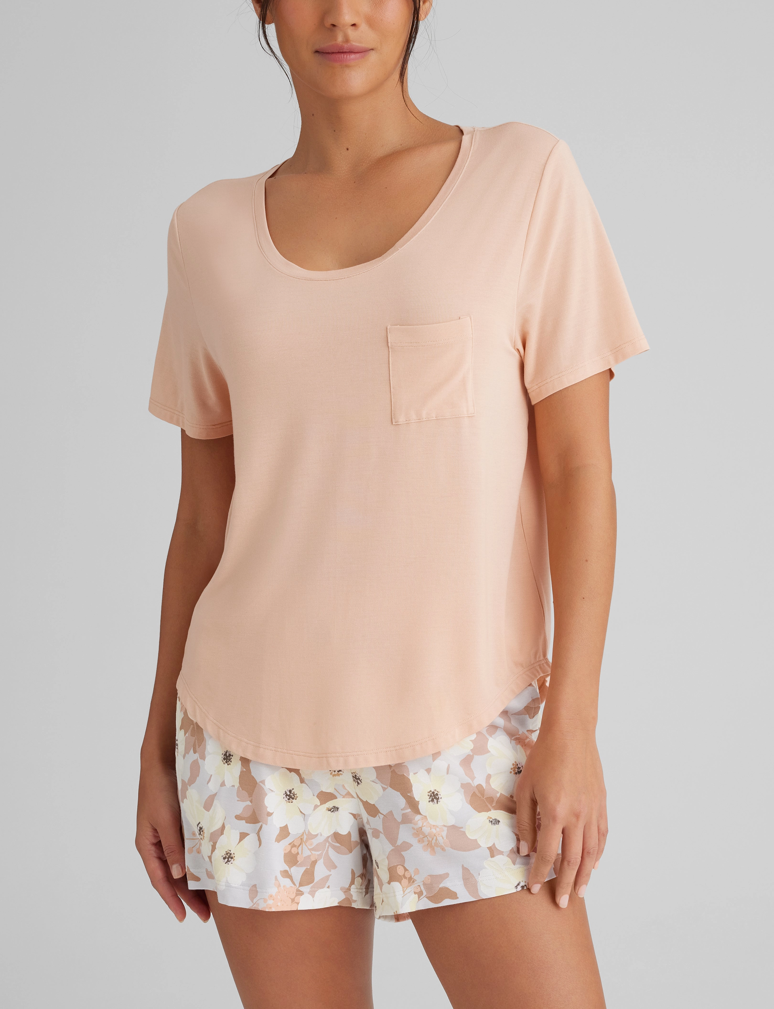 Women's Second Skin Sleep Pocket Tee & Short Set