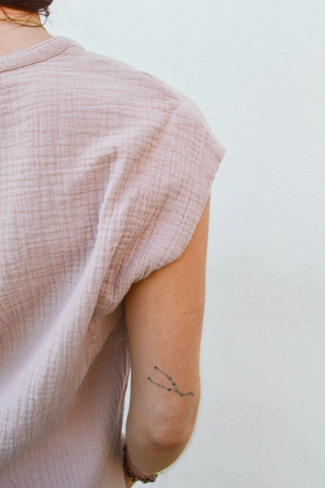 Yerse Camelia Pale Pink Top