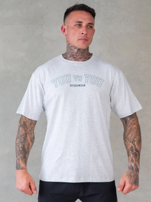 You vs You Oversized T-Shirt - Snow Marl