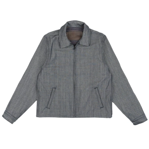 Zip Jacket - Blanket Lined Indigo x White