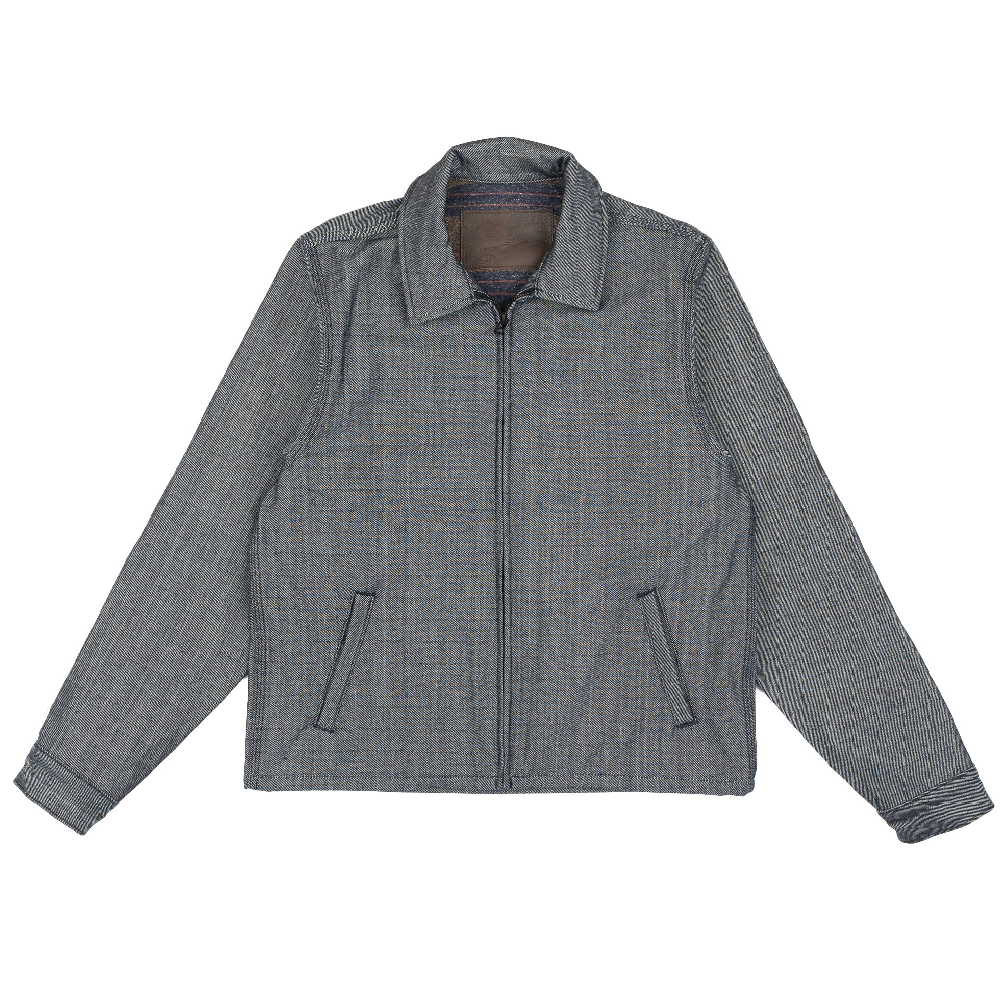 Zip Jacket - Blanket Lined Indigo x White